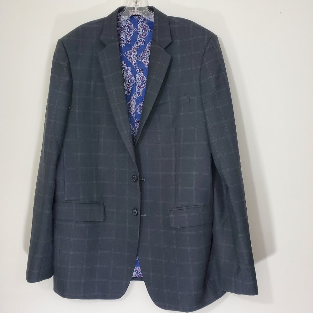 Bespoke Custom-made Charcoal Gray suit, Size 44 Long